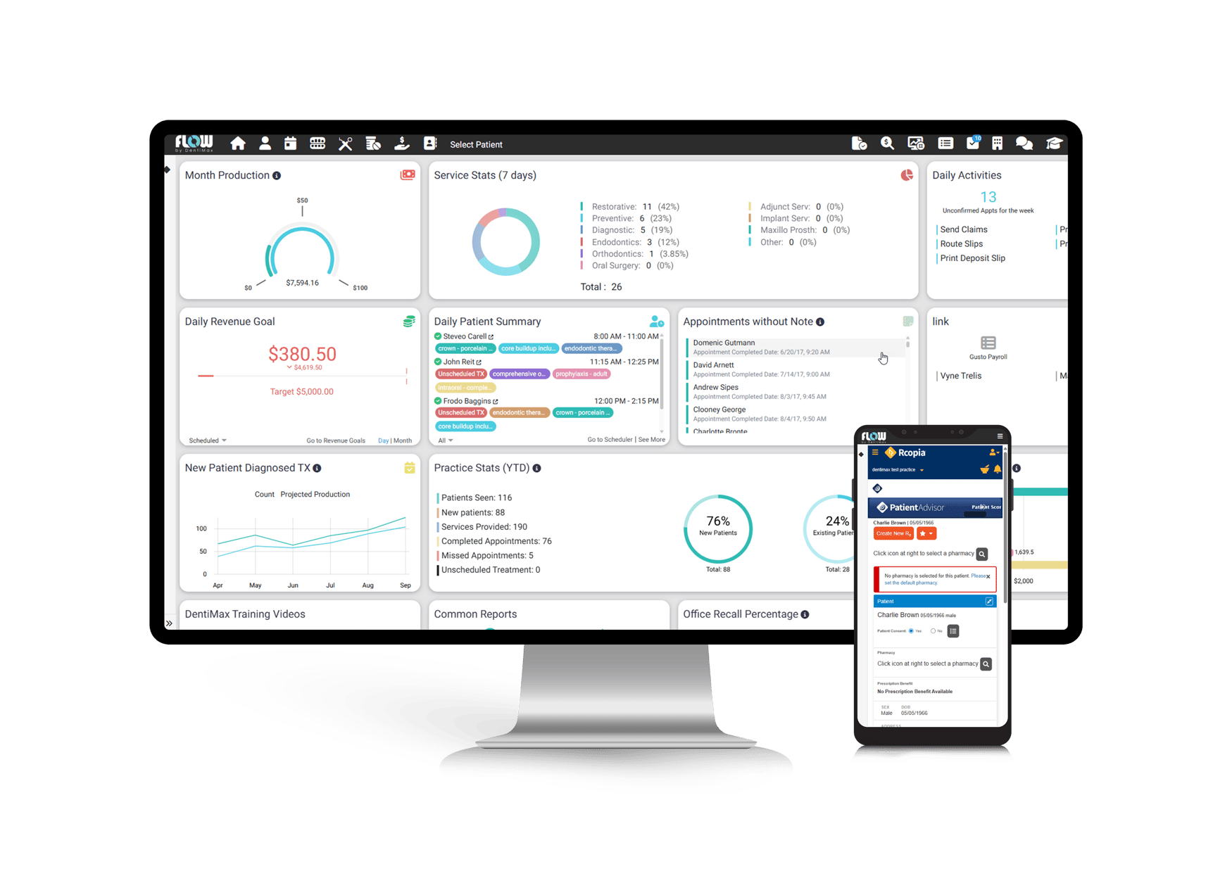 Computer Monitor Isolated on White (1)